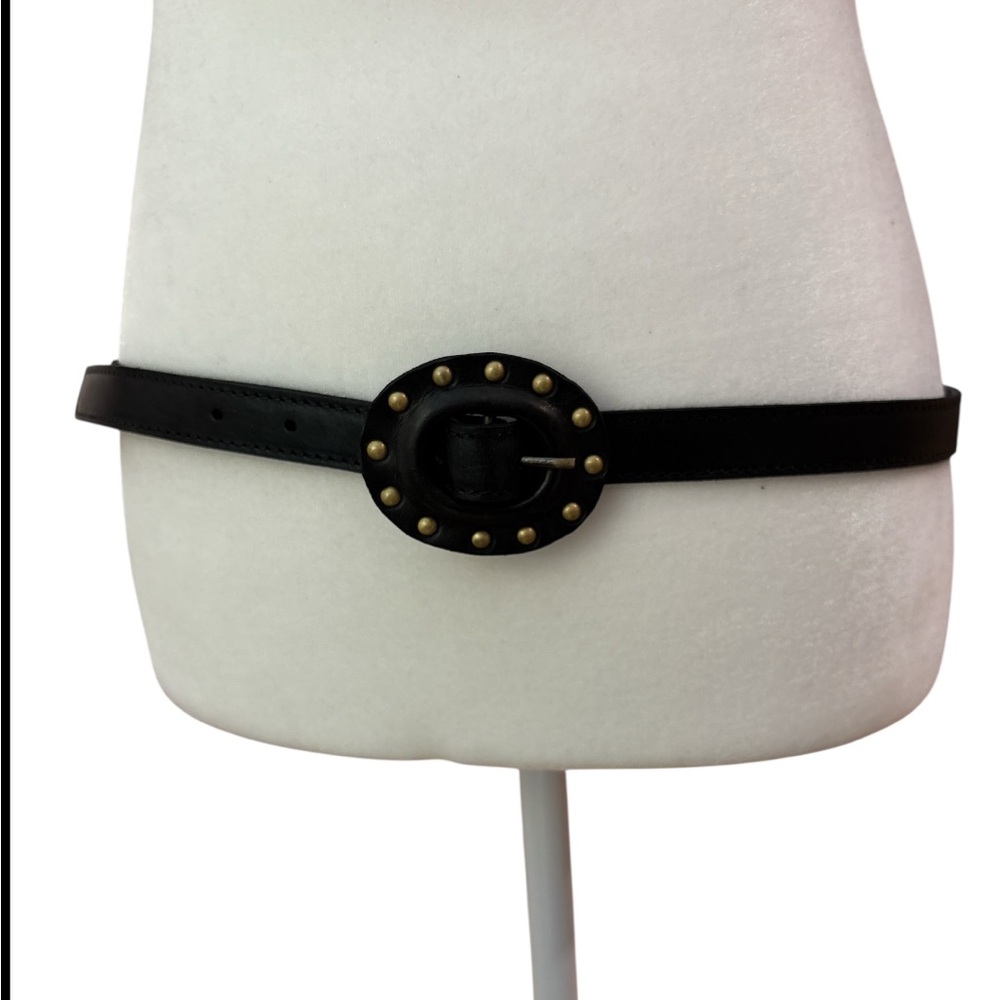 Cotelac acote Black Studded black leather Belt
